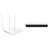 Tenda F3 300Mbps Wi-Fi Single_Band Router, Easy Setup, WPS Button, Parental Control, Bandwidth Control, Wi-Fi Sc