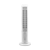 Pigeon High Performance Tower Fan with Manual Control, 3 speed settings, Quiet Operation, Low Power Consumption and Lightweight Portable Body, White