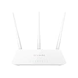 Tenda F3 300Mbps Wi-Fi Router, Easy Setup, WPS Button, Parental Control, Bandwidth Control, Wi-Fi Schedule, with 3 * 5dBi High Power External Antennas (White, N300 F3)