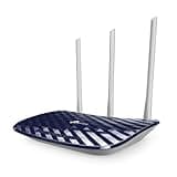 TP-Link AC750 Dual Band Wireless Cable Router, 4 10/100 LAN + 10/100 WAN Ports, Support Guest Network and Parental Control, 750Mbps Speed Wi-Fi, 3 Antennas (Archer C20) Blue, 5 GHz