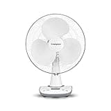 Crompton Wave Star 400MM Table Fan | High Air Delivery| Low Noise Operation | Smooth Oscillation |2 Year Warranty | Cool Grey