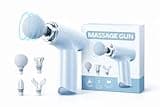 Mini Gun Massager Machine for Pain Relief - Body, Neck, Shoulders, Back, Arms & Feet Massager- 6 Speed Settings -7 Type-C Charging for Muscle Pain Relief Recovery. (Multi Colour)