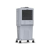 Symphony HiFlo 40 Personal Air Cooler For Home with Powerful Blower, Honeycomb Pads, i-Pure Technology and Low Power Consumption (40L, Light Grey)