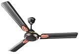 LONGWAY Kiger P1 1200 mm/48 inch Ultra High Speed 3 Blade Anti-Dust Decorative Star Rated Ceiling Fan 2 Years Warranty (Smoked Brown, Pack of 1)