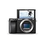 Sony Alpha ILCE-6400 24.2MP Mirrorless Digital SLR Camera Body (APS-C Sensor, Real-Time Eye Auto Focus, 4K Vlogging Camera, Tiltable LCD) - Black