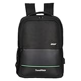 acer TravelMate Commercial Extra Soft Padded Backpack (Premium Black with Embossed Design)