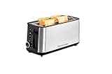 Russell Hobbs 17700 4-Slice Pop Up Toaster | 1470 Watts Power | Extra Long Slots | Variable Browning Control | Bun Warmer, Cancel, Frozen & Reheat Functions | Removable Crumb Tray | 2-Year Warranty