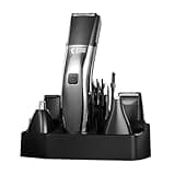 Beardo Chrome Beast Multipurpose Full Body Groomer Trimmer Set For Men | 40 Length Settings | 8 attachments | Beard/Hair/Body/Precision/Ear/Nose Trimmer|With Dock|90 min. run time | All-in-1 trimmer
