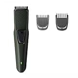 Philips Corded Electric BT1230/15 Skin-friendly Beard trimmer for Men, Dura Power Technology, Cordless Rechargeable with USB Charging, Charging indicator, Travel lock