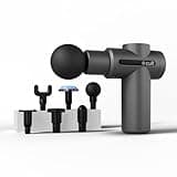 CULT Impact X, Full Body Gun Massager With Hot And Cold Therapy, 3000Mah Battery, 6 Interchangeable Heads, 6 Speed Levels, Carry Pouch., Black