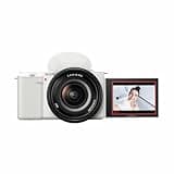 Sony Alpha ZV-E10L 24.2 Mega Pixel Interchangeable-Lens Mirrorless vlog Camera with 16-50 mm Lens, Made for Creators | APS-C Sensor | Advanced Autofocus | Clear Audio & 4K Movie Recording - White