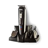 Nova NG 1151 All In One 100% Waterproof Corded N Cordless: 60 Minutes Runtime Hair Trimmer Grooming Kit For Men (Black)