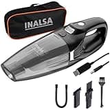 INALSA Cordless Vacuum Cleaner for Car & Home |Wet & Dry Vacuum Cleaner|Strong Suction |HEPA Filtration|USB Rechargeable| Wireless Vacuum Cleaner |Handy Vacuum Cleaner(Free Carry Bag) Carworx CL