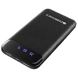 ZEBRONICS MB10000S4 Power Bank, 10000 mAh, 12W, Dual USB Output, Type C & Micro USB Input, Built in Protections, Percentage LED Display, Included USB to Type C Cable, Made in India(Black)