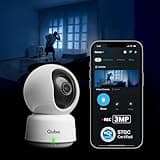 Qubo Smart Cam 360° by Hero Group [2026 Edition]| 3MP Ultra 2K Display | STQC Certified | Color Night Vision | 360° Panoramic Monitoring | 2-Way Talk | AI Person Detection | Cloud & SD Card Support