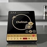 Chefman 2000W Induction Cooktop with Push Button Control, LED Display, Multiple Cooking Modes, Fast Heating, Timer & Temperature Control, Energy Efficient Portable Electric Cooktop for Home Kitchen