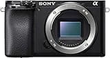Sony Alpha ILCE 6100 24.2 MP Mirrorless Digital SLR Camera Body only | APS-C Sensor | Fast Auto Focus, Real-time Eye AF, Real-time Tracking | 4K Vlogging Camera - Black