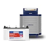 Luminous Inverter & Battery & Trolley Combo (Power sine 1100 Pure Sine Wave 900VA/12V Inverter with RC15000PRO 120Ah Battery with Trolley) for Home, Office & Shops