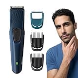 Philips Battery Powered SkinProtect Beard Trimmer for Men - Lasts 4x Longer, DuraPower Technology, Cordless Rechargeable with USB Charging, Charging Indicator, Travel Lock, No Oil Needed BT1232/18