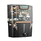 Kinsco Aqua Punch+ Zinc Copper And Alkaline 15Liter Ro + Uv + Uf Water Purifier(Black) With Copper Guard,Ph Enhancer,And Pre-Filter-1-Year Warranty