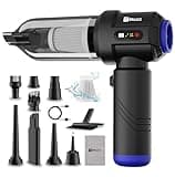 Brago TurboVac Cordless Vacuum Cleaner for Car & Home, 18500Pa Powerful Suction, 4-in-1 Portable Vacuum & Air Blower, 9600mAh Battery (40 Mins Runtime), 3-Speed BLDC Motor