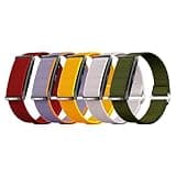 QORFIT Vibe Core 22mm Nylon Watch Strap for Smartwatch & Fitness Band (Pack of 5) – Adjustable, Breathable Replacement Watch Band, Quick Release Soft Sport Strap for Men & Women (Multicolor)