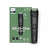 Philips India's No.1 Men's Trimmer | Single stroke beard trimming | 10-in-1 All in One Grooming Kit- Head to Toe | Detail trimmer attachment | 90 min. runtime | 2+3yrs* warranty | MG3941