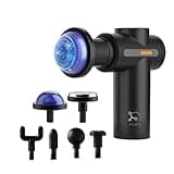 KLEN Edge Deep Tissue Massage Gun with Dual Hot & Cold Therapy Heads Rechargeable Handheld Portable Full Body Massager for Neck, Back, Shoulders, Legs & Muscle Recovery (3600mAh, 6 Speed Levels)