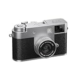 Fujifilm X Half 17.7MP 1 inch CMOS Sensor with 10.8mm f/2.8-11 Lens|Retro Style mirrorless Compact Travel Camera|2k vlogging for Street/Lifestyle - Silver