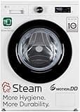 LG 7 Kg 5 Star Steam, Inverter Direct Drive Technology, 6 Motion DD, Fully-Automatic Front Load Washing Machine (FHB1207Z2WB, In-Built Heater, Dial + Full Touch Buttons & LED Display, Essence White)