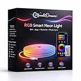 MoonlitDreams 5 Meter Smart RGB Neon LED Strip Lights with App & Remote | Music Sync Rope Light for Indoor Room, Gaming, Party, Diwali & Home Decoration
