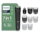 Philips India's No.1 Men's Trimmer | Single stroke beard trimming | 9-in-1 All in One Grooming Kit- Face, Hair & Body| Ear/Nose Trimmer attachment | Intimate Comb | 2+3yrs* warranty | MG3927