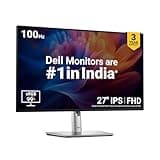 Dell P2725H 27 Inch FHD IPS Monitor, Anti-Glare, 99% SRGB, 100Hz, 5Ms (Fast), Ports: HDMI(1), DP 1.2, VGA, 3X USB 3.2 Gen1 (A), USB 3.2 Gen1 Type-C [15W PD] | Height Tilt Swivel Pivot