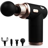 Dr Physio USA Dynamo 1034 Percussion Gun Massager for Full Body Pain Relief, Rechargeable Cordless Deep Tissue Massage Machine for Legs & Arms, 3000 mAh Battery, 4 Massage Heads, Use at Home, Gym & During Travel