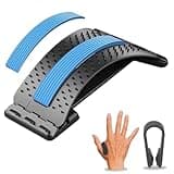 ValueLinker™ Adjustable Back Stretcher & Massager Device for Pain Relief with FREE Sugar Control Hand Clip | Multi-Level Lumbar Support & Posture Correction | Home, Office Chair, Car & Yoga Use