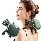 Heated Wireless Massager – Portable Neck & Back Massager with 4D Deep Tissue Kneading | Electric Pain Relief & Muscle Relaxation Machine