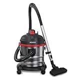 AGARO Ace Wet & Dry Vacuum Cleaner for Home, 1600 Watts, 21.5 kPa Suction Power, 21 litres Tank Capacity, for Home Use, Blower Function, Washable 3L Dust Bag, Stainless Steel Body (Black, Red, Steel)