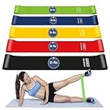 D-fix® Resistance Bands Set for Men & Women | Pack of 5 Levels Elastic Exercise Bands | Long Workout Bands for Home Gym, Yoga, Pilates, Strength Training & Fitness Equipment - Multicolor