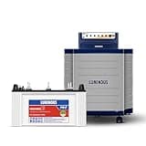 Luminous Inverter & Battery Combo (Power sine 800 Pure Sine Wave 700VA/12V Inverter with RC 18000ST PRO Short Tubular 150Ah Battery + Trolley) for Home, Office & Shops