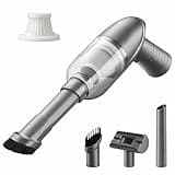 QLECT 12kPA Powerful Suction 60W Wireless Hand Vacuum 3-in-1 Wireless Portable Vacuum Cleaner, BLDC Motor HEPA Filter, Compact & Lightweight for Car, Home use, & Pet Hair