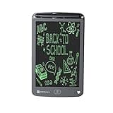 Portronics Ruffpad 12E Re-Writable LCD Writing Pad with 30.4cm (12 inch) Writing Area, India's First Notepad to Save and Share Your Child's First creatives via Ruffpad app on Your Smartphone(Black)