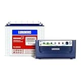 Luminous Inverter & Battery Combo for Home, Shop & Office – Eco Volt Neo 1550 (1400VA/12V) Sine Wave Inverter + RC25000 200Ah Tall Tubular Battery | 36M Warranty on Inverter & Battery