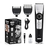 AGARO Beard Trimmer MT1155, Adjustable Beard Trimmer for Men with Precision Dial, USB Rechargeable, 20 Length Settings Mustache Trimmer for Mens Gifts