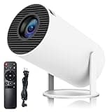 Smart Projector with Android 11 HD Projector 1080P 4K WiFi6 BT Home Theater Video Projector 180° Rotatable Stand Car Keystone Correction for Mobile Phone TV Stick