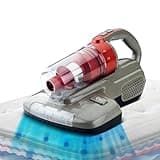 AGARO Grand Bed Vacuum Cleaner, Mite Remover, Cyclonic Technology for Dust Collection, UV Light Sterilization, 12kPa Suction Power, Suitable for Bed, Sofa, Pillow & Other Fabric Surfaces, Grey & Black