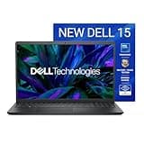 Dell 15 (Previously Inspiron) Laptop, 14th Gen Intel Core 3 100U Processor, 8GB DDR4, 512 SSD, 15.6" NT FHD 120Hz IPS AG 250 nit Display, Win 11 + Office H&S 2024, Carbon Black, Thin & Light- 1.63Kg
