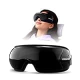 Caresmith Revive Eye Massager for Stress Relief |7 Air bags for Eyes & Temple Massage | Soothing Heat, 5 Modes & bluetooth Enabled | Reduce Eye Strain, Reduce Headache, Improves Sleep | Electric Handheld Massager