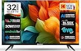 Kodak 80 cm (32 inches) 9XPRO Series HD Ready Certified Android LED TV 329X5051 (Black)