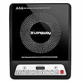 Longway Elite Plus IC 2000 Watt Induction Cooktop with Auto Shut-Off & Over-Heat Protection With 8 Cooking Mode & BIS Approved | 2-Years Warranty | (Black, Push Button)