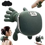Bionic Heated Massager, Wireless Portable Shiatsu Neck and Back Massager, Electric Deep Tissue 4D Kneading Massage, Simulated Human Hand Design for Pain Relief and Muscle Relax